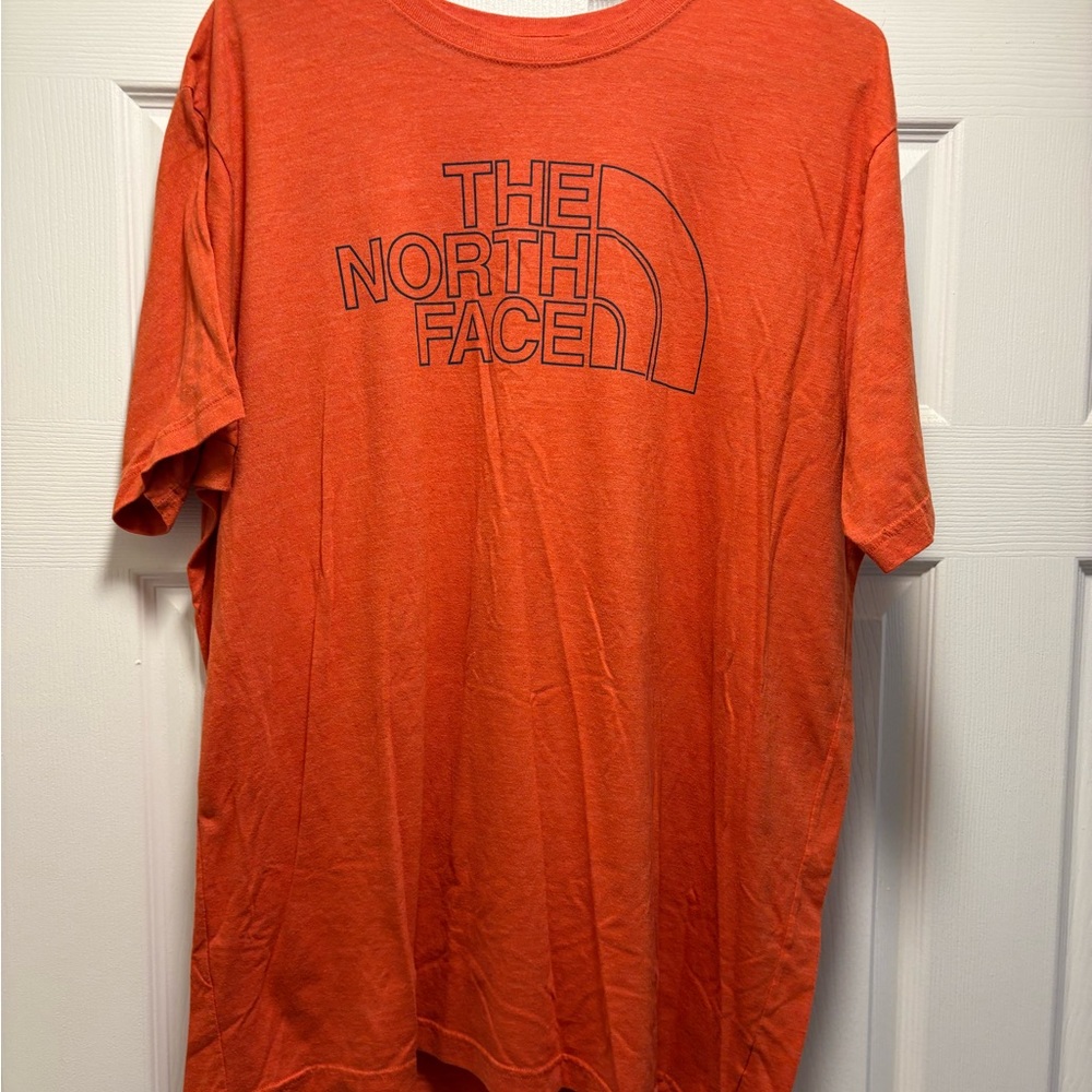 The North Face Orange Short Sleeve Tee Vibrant Casual Wear